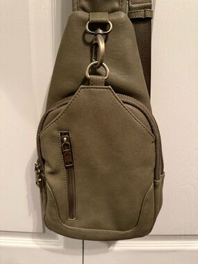 Olive Green Crossbody Sling Bag